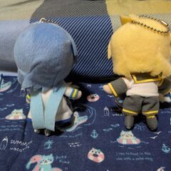 鏡音レン＆KAITOぬいぐるみキーホルダー 美品＋おまけの画像