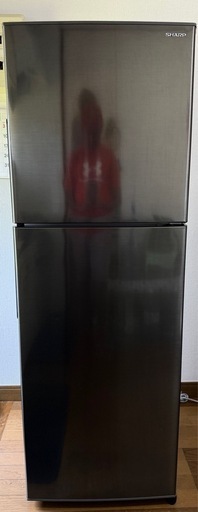 シャープ 冷蔵庫 SJ-D23H-S 225L 幅54.5cm 右開き 2ドア