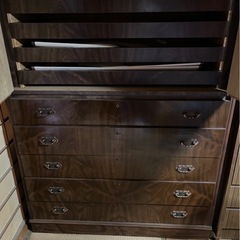 木製 衣類収納タンスの画像