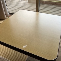 受付終了　ブラウン75センチ角こたつ　テーブル　机の画像