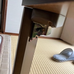 受付終了　ブラウン75センチ角こたつ　テーブル　机の画像