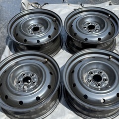 【新車外し】 トヨタ GR86 ZN8 RC グレード 純正 スチール ホイール 16インチ 6.5J +48 PCD100 5H （ スバル BRZ ZD8 鉄チン 美品 ）の画像