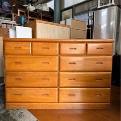usedダークブラウン 木製箪笥 11引き出し引き取り歓迎 Amazon.co.jp: Toziariuon チェスト タンス スライドレールで