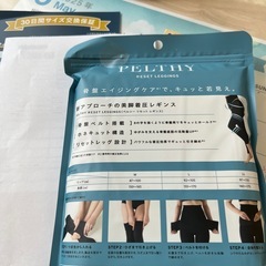 PELTHY RESET LEGGINGS L ブラック　2枚セットの画像