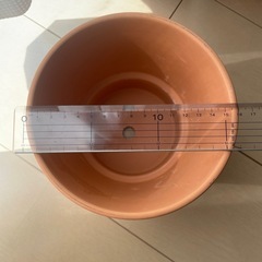IKEAテラコッタ鉢　皿付き　
内径19cm 15cm 2つ　の画像