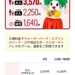 ハワイアンズのペア入場券の画像