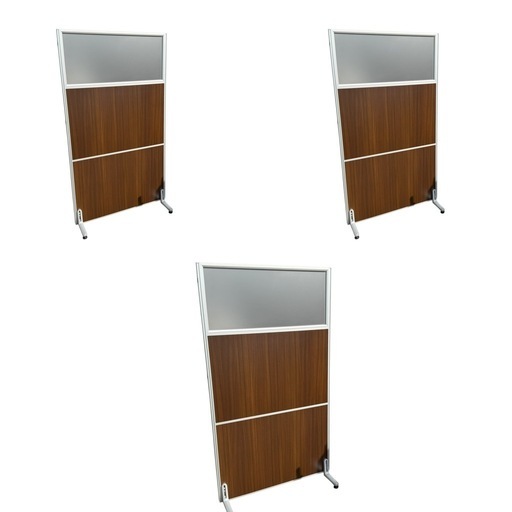 パーテーション 5個セット 木製 間仕切り オフィス家具 A07010