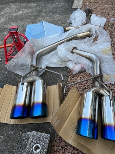 【BRASH】GRX130系 マークX 4本出しマフラーリアピース