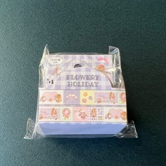 nikkiｘハチコ　フラワリーホリディ ビニールフラットポーチセットの画像