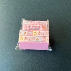 nikkiｘハチコ　フラワリーホリディ ビニールフラットポーチ（ピンク）の画像