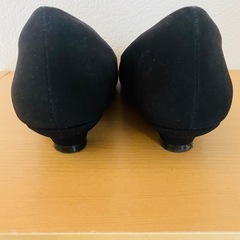 パンプス レディース 24cm 黒 の画像