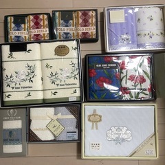 バスタオル　フェイスタオル　ハンドタオル　シーツ　まとめ　未使用品の画像