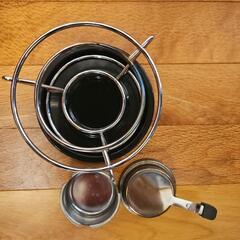 チーズフォンデュ鍋セット&電源タップ4本の画像