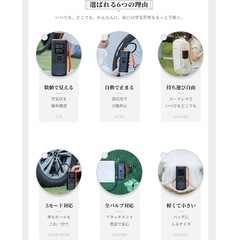 電動空気入れ 新品 コードレス 空気圧測定 自転車 空気入れ 電動ポンプ 自動停止機能の画像