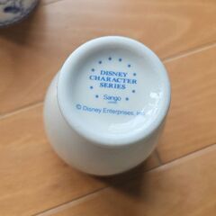 ディズニー　コップ　湯飲み　ブルー　陶器　9セットの画像