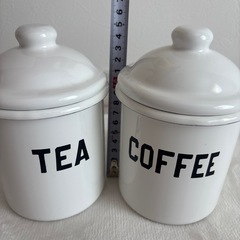 お話中　TEA、COFFEE用キャニスターセット の画像