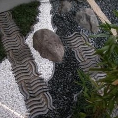 瓦 三洲イワフク 30cm×30cm ④ガーデニング等にの画像
