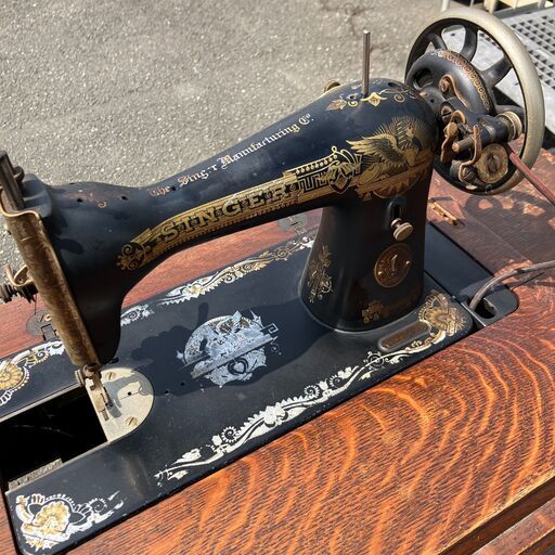 SINGER シンガー アンティーク テーブル 足踏み ミシン 網目 【公式通販】