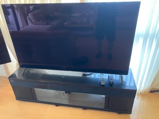 65インチテレビ　2017年製　スピーカー付きテレビ台