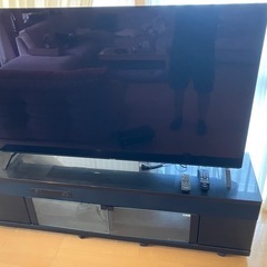 65インチテレビ 2017年製 スピーカー付きテレビ台