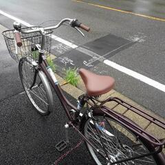 中古自転車３６３９　前後タイヤ新品！　２６インチ　６段ギヤ　ダイナモライトの画像