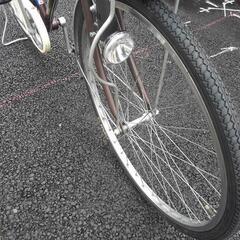 中古自転車３６３９　前後タイヤ新品！　２６インチ　６段ギヤ　ダイナモライトの画像