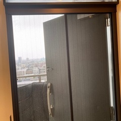 お取引中　玄関　網戸　マンションサイズ　ロール式　ロック付きの画像