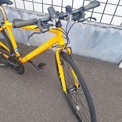 札幌【ブリヂストン GREEN LABEL 3×8段変速 シルヴァ】フレームサイズ440mm タイヤ700C(622×16C) リアキャリア付き ヨークオレンジ 外装24段 自転車 クロスバイク BRIDGESTONE CYLVA ブリジストン 北20条店の画像