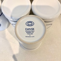 【新品未使用】DANSK ディナープレート 調味料入れ 小物入れ 小瓶 4枚セット 8個セット 28cm セージソングの画像