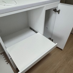 【美品】【大川家具】 食器棚 ナポリ 88.8cm の画像