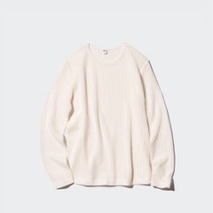 さらに値下げ！UNIQLO(ユニクロ) レースクルーネックセーター　美品の画像