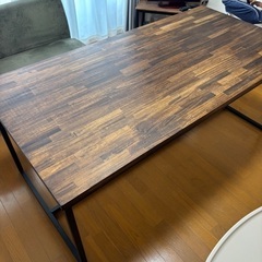 DIYダイニングテーブル　オイルフィニッシュ仕上げの画像