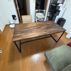 DIYダイニングテーブル　オイルフィニッシュ仕上げの画像