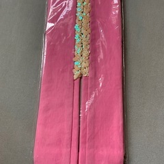 新品　浴衣用重ね衿  1点　ピンク スパンコールの画像