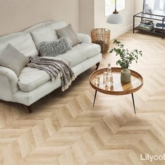 フローリングシート リリカラ ヘリンボーン柄の画像