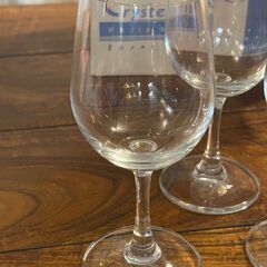 Crysterna white wine Royal Salute　クリステルナ、ワイングラス・ブランディーグラス　255ml ４個　中古品の画像