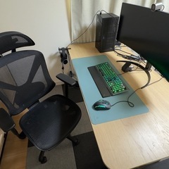 Nitori メッシュ ブラック ゲーミングチェアー直接取引のみの画像
