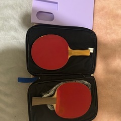 卓球ラケット2本ケース付きの画像