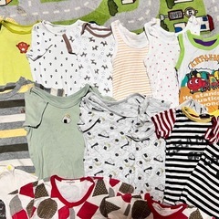 11. 70サイズ 80サイズ 子供服 ベビー服 ロンパース タンクトップの画像