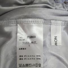 ロング丈スカート  Lサイズ 水色  ベージュの画像