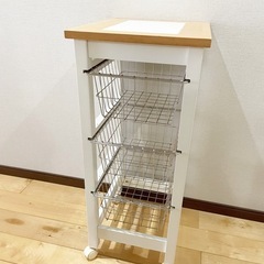 キッチンワゴン　キャスター付き