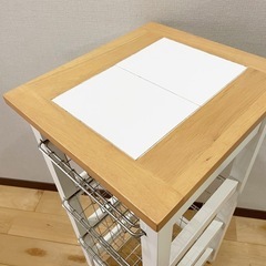 キッチンワゴン　キャスター付きの画像