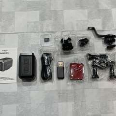 4K アクションカメラ スマホ連携 64GBカード付 夜間録画可 バイク 自転車の画像