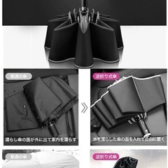新品　LEDライト付き　折り畳み傘　丈夫な12本骨の画像