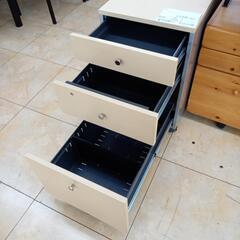 リユースのサカイ太田店★ジモティ割あり★  袖机 木目調 H62.5×D59.5×W39.5 クリーニング済み OJ10098の画像
