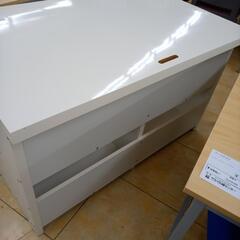 リユースのサカイ太田店★ジモティ割あり★  デスク ホワイト H72×D74×W120 クリーニング済み OJ10101の画像