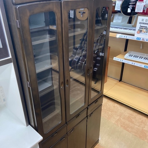 綾野製作所　食器棚　ダークブラウン