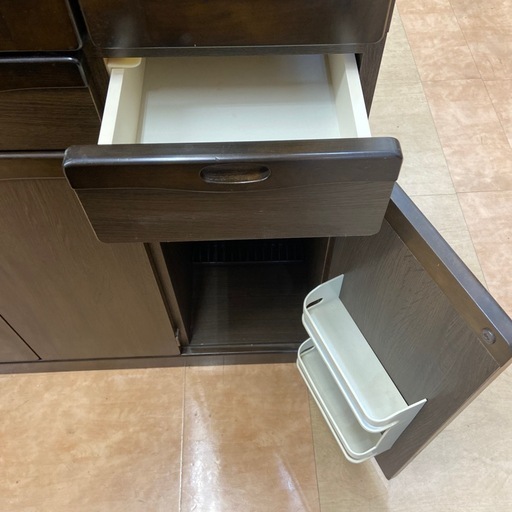 綾野製作所　食器棚　ダークブラウン