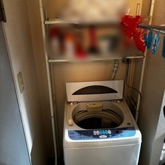 ＊決まりました！洗濯機・棚の画像