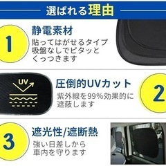 車用サンシェード 54 x 36cm 2枚 新品の画像